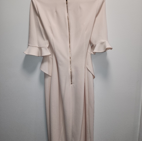 Light Peach Calvin Klein Dress Size 6 - Picture 5 of 8